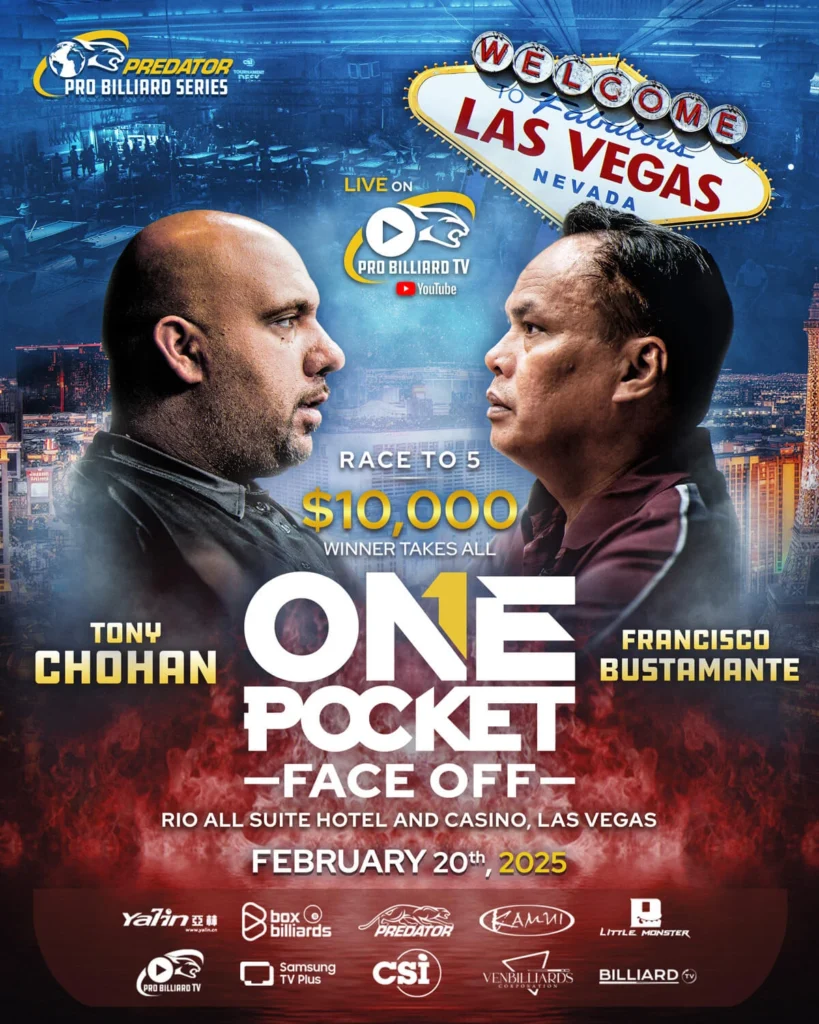 LV ONE POCKET Bustamante v Chohan Poster