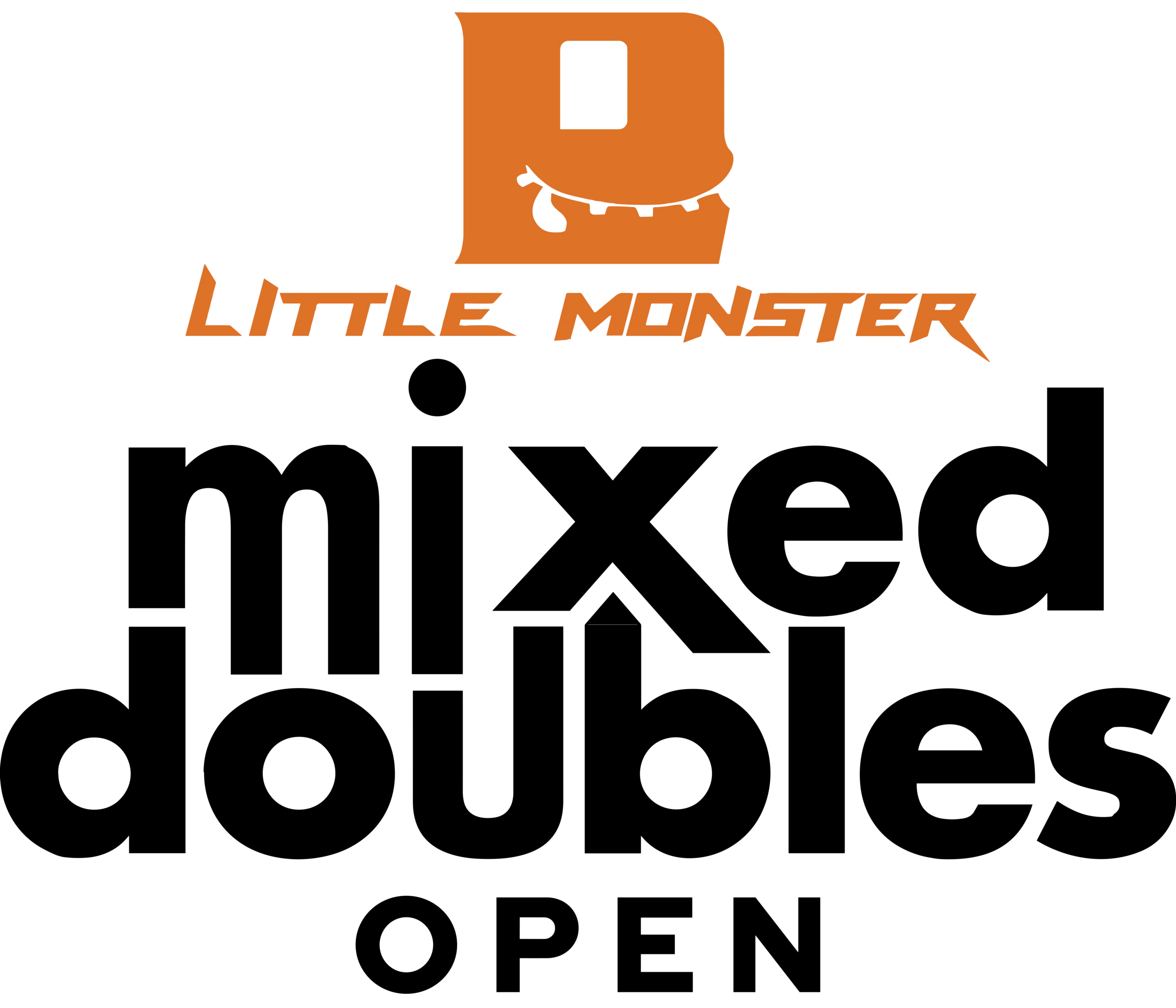 Little Monster Mixed Doubles Open Black