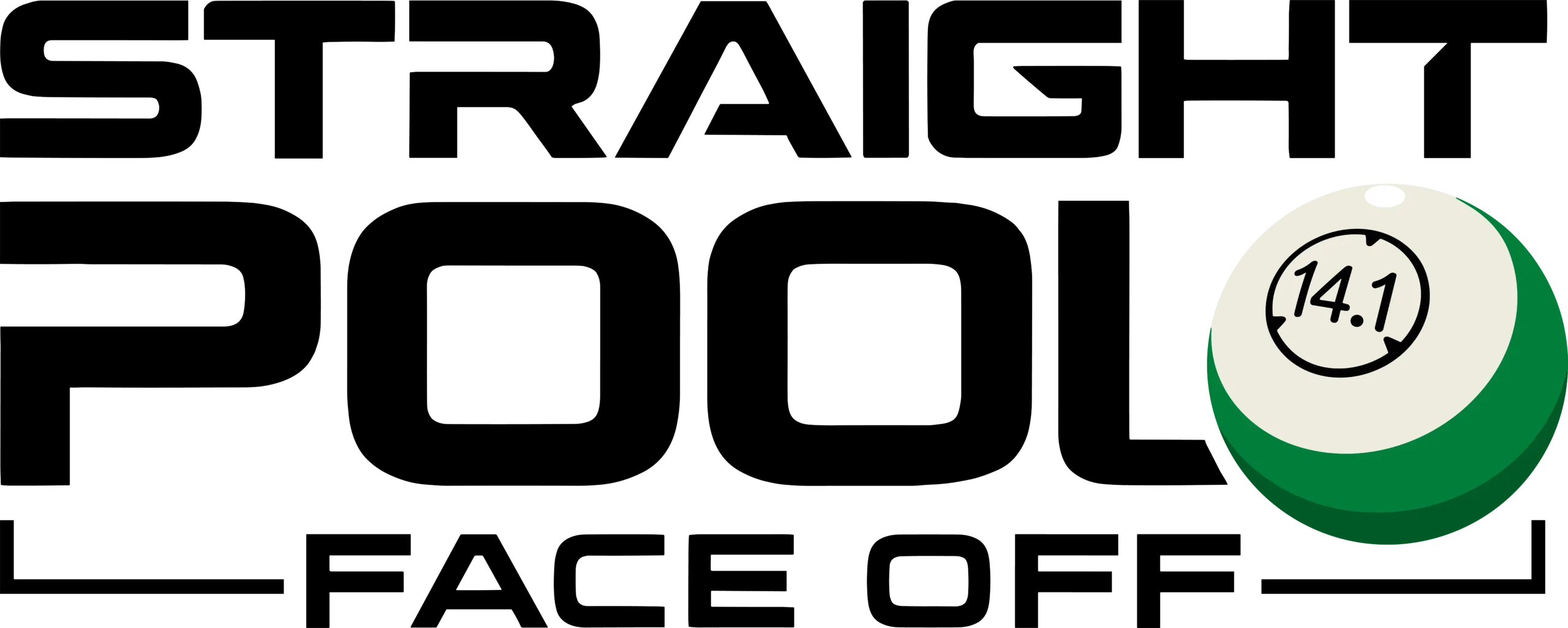(Black) Straight Pool Face Off Logo