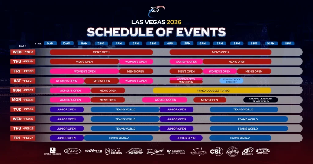 Rev Schedule of Events LV26