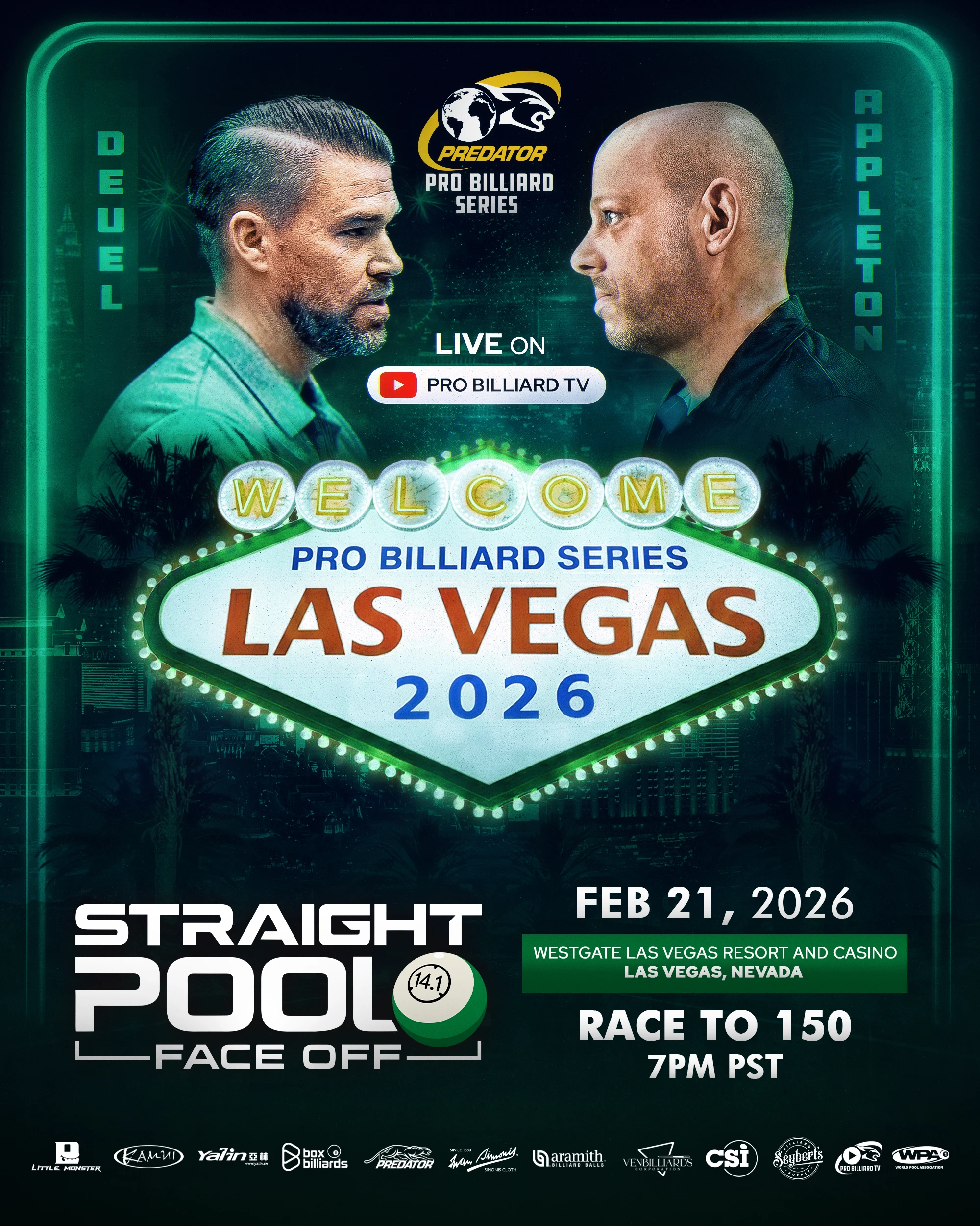 Straight Pool Face Off_LV26