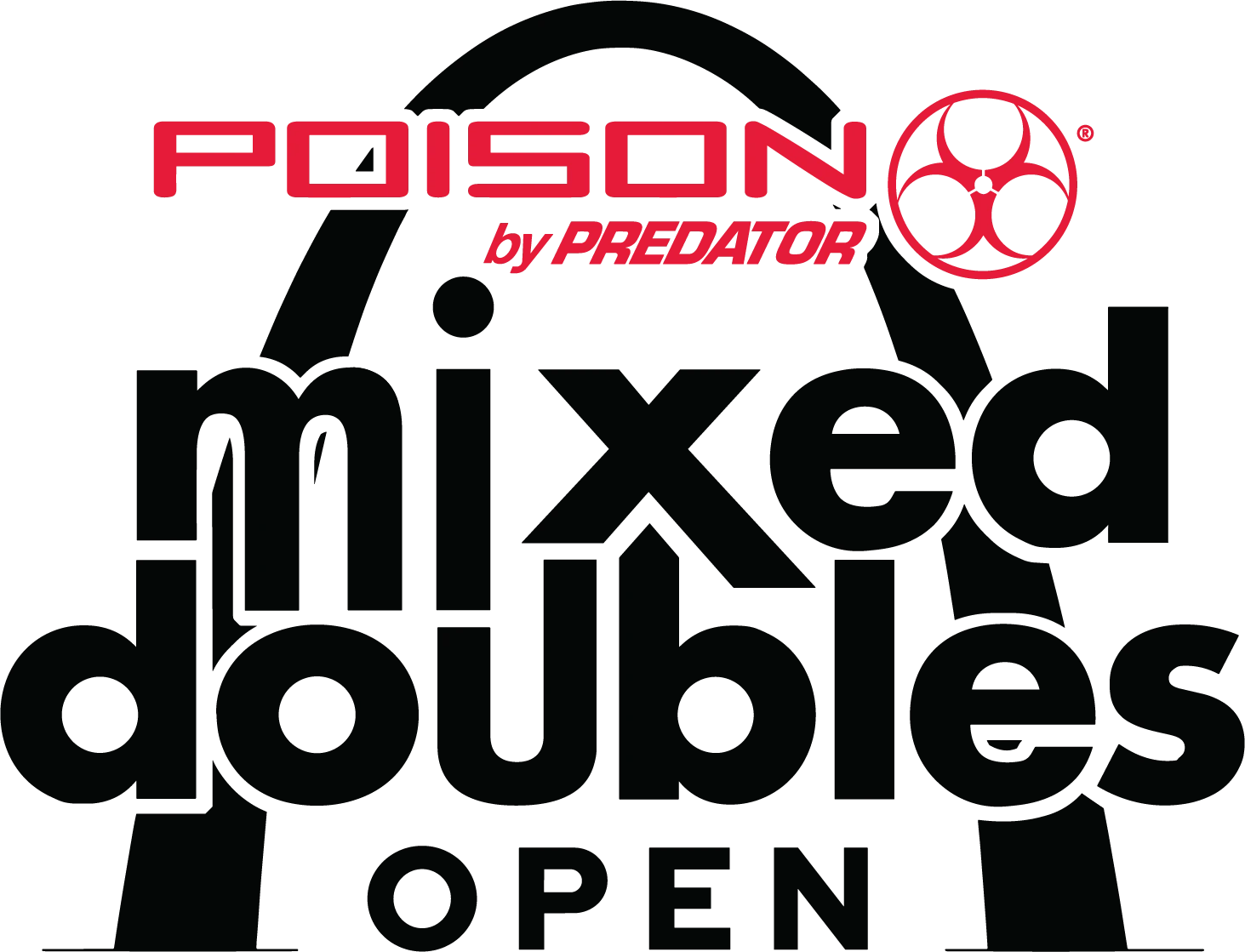 (Red) Poison Mix Doubles Black Logo